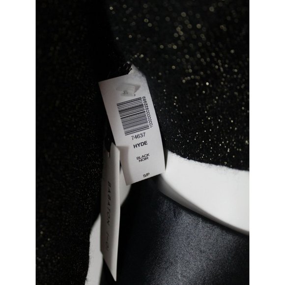 Babaton 1-01 Hyde Sweater Black Size Small Cropped Relaxed Mohair Aritzia - Picture 5 of 5